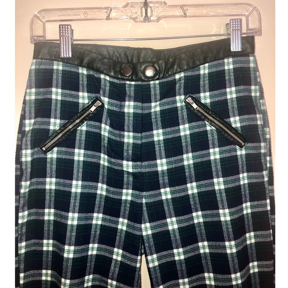 ASOS skinny pants with plaid check & pu waistband - Picture 6 of 9